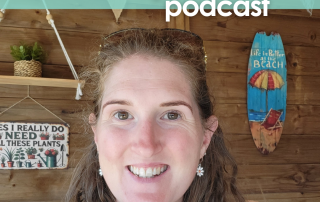The cover of Episode 10 of The InDependent Spouse with Bekky Williams. Bekky is lookign happy, in her new office after starting her business
